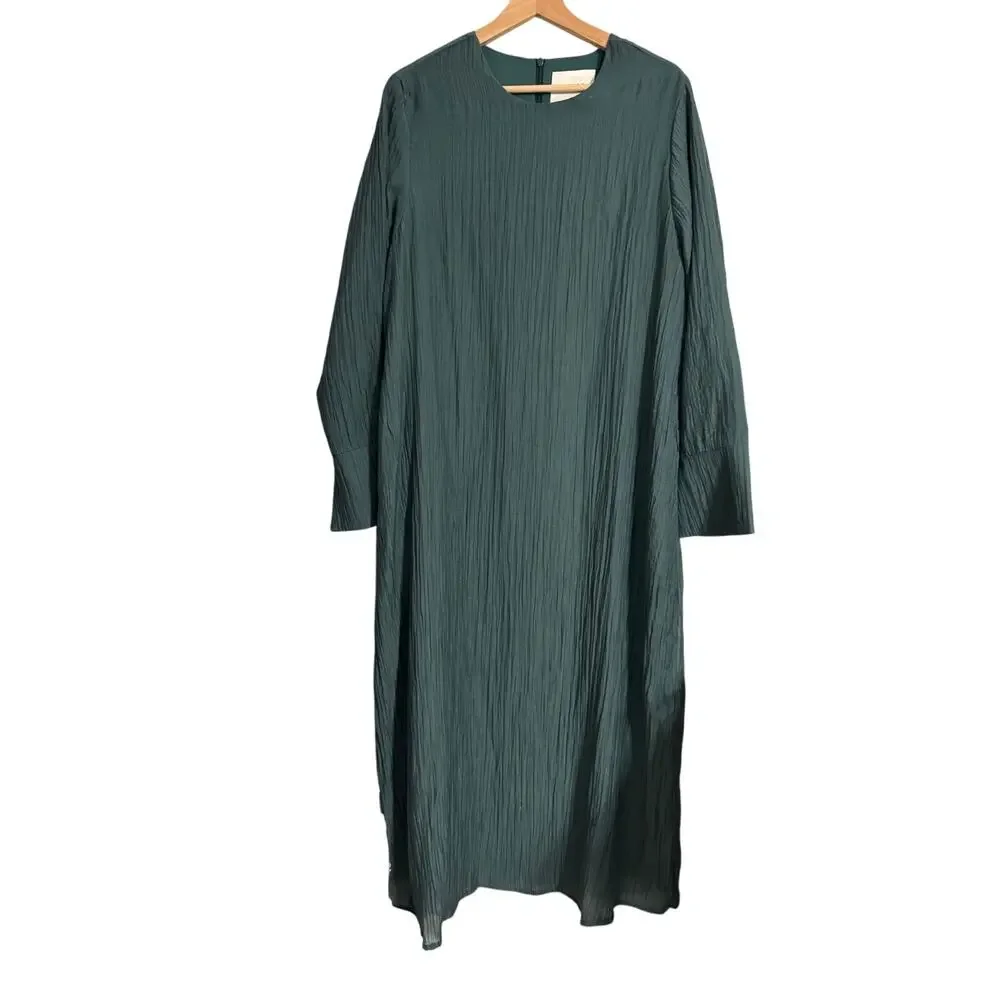 VEILED Medina Textured Maxi Dress Modest Sage Size XXL